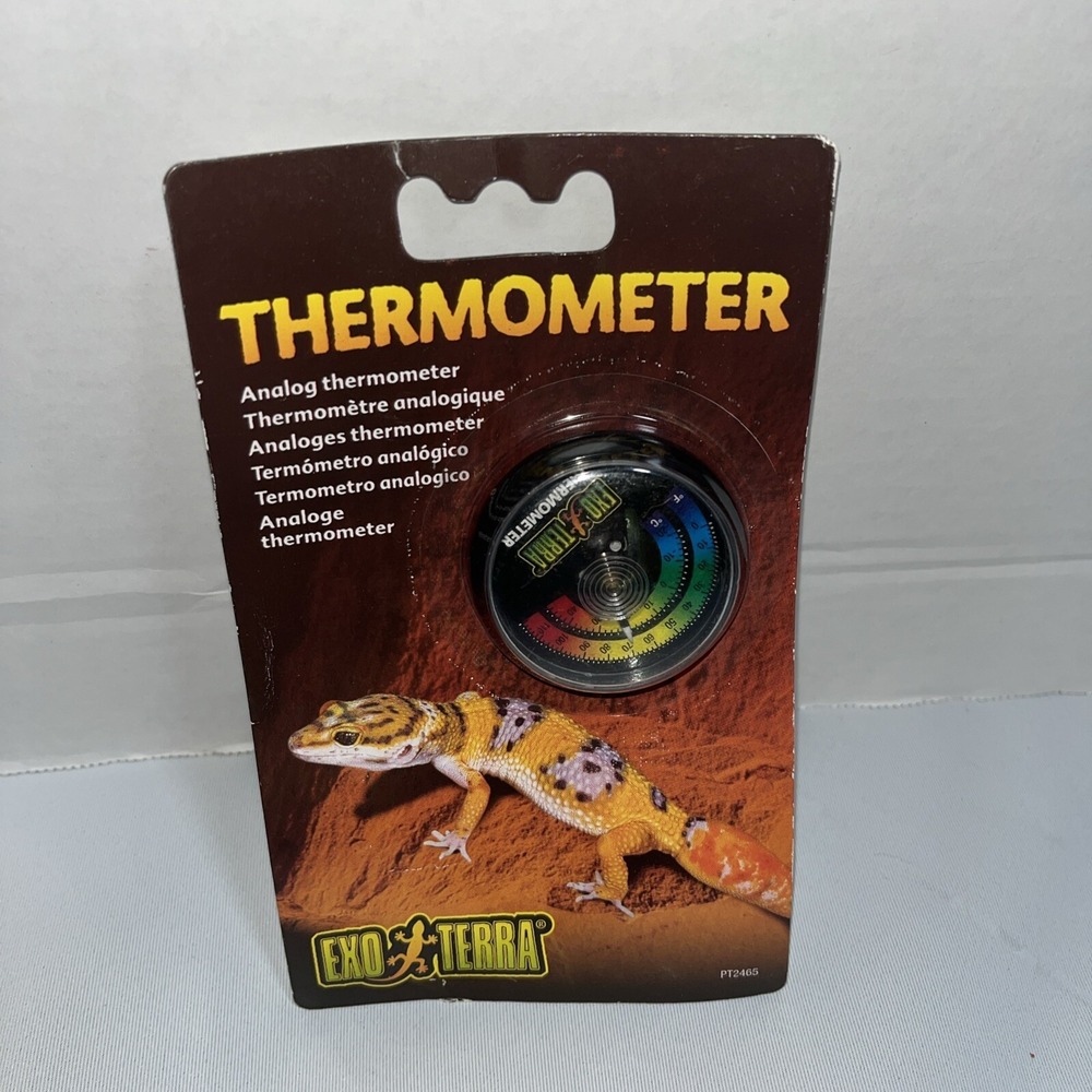 Exo Terra Reptile‎ Analogue Dial Thermometer Stick On